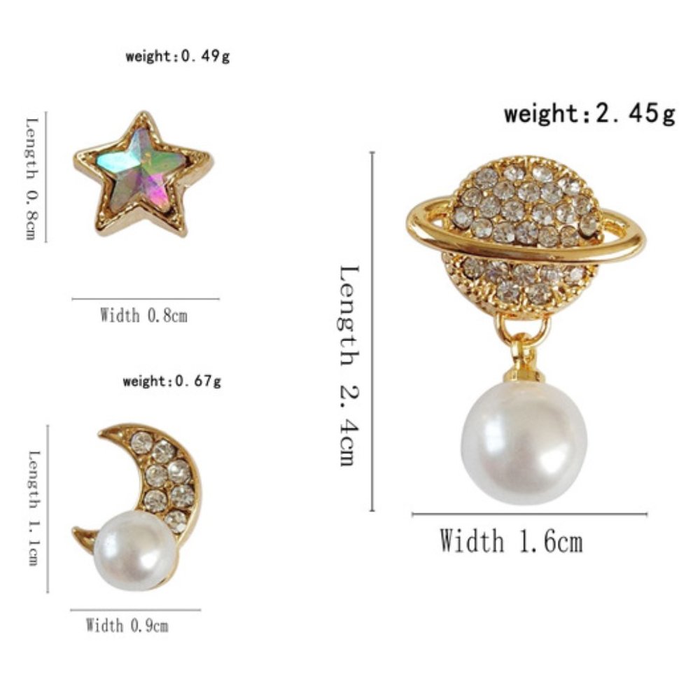 💕Last one 💙Galaxy Stud Earrings - Picture 4 of 5